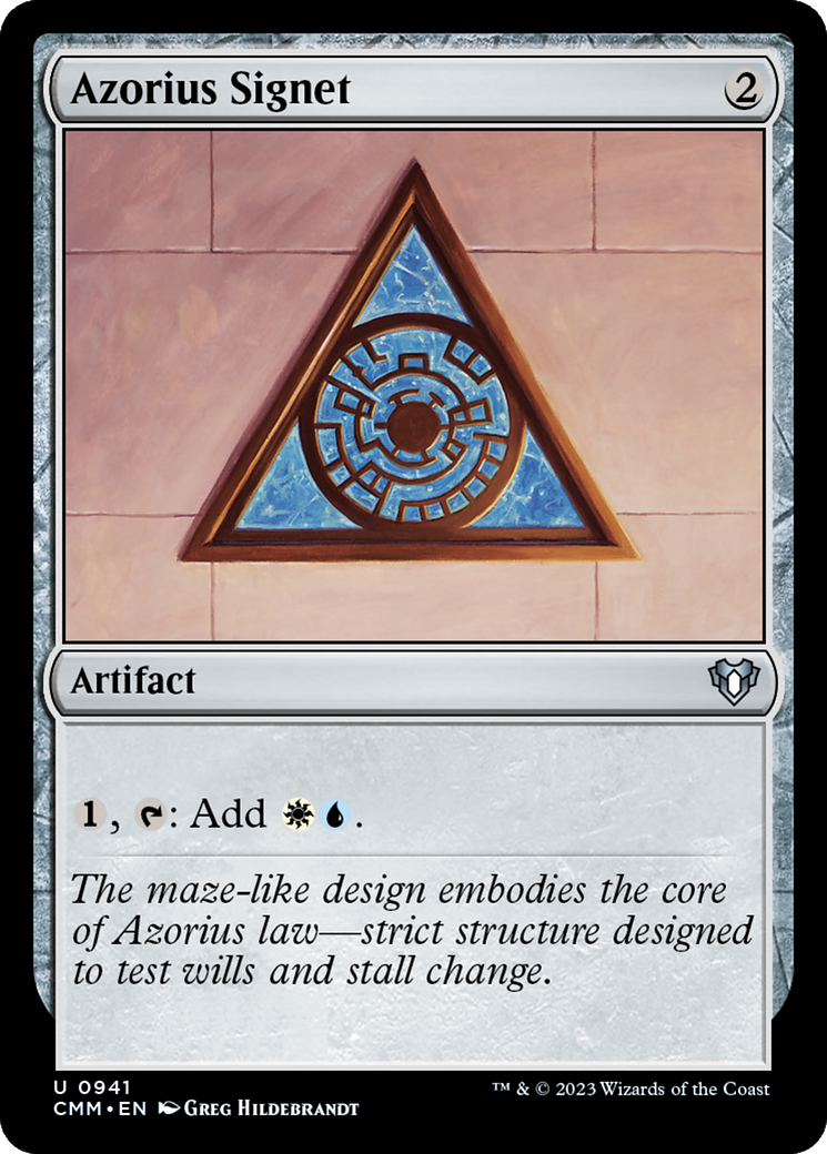 Azorius Signet [Commander Masters] | Gaming Infinity