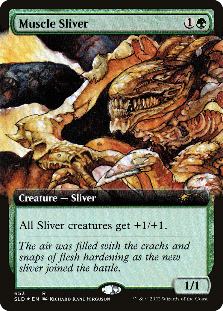 Muscle Sliver (Extended Art) [Secret Lair Drop Promos] | Gaming Infinity