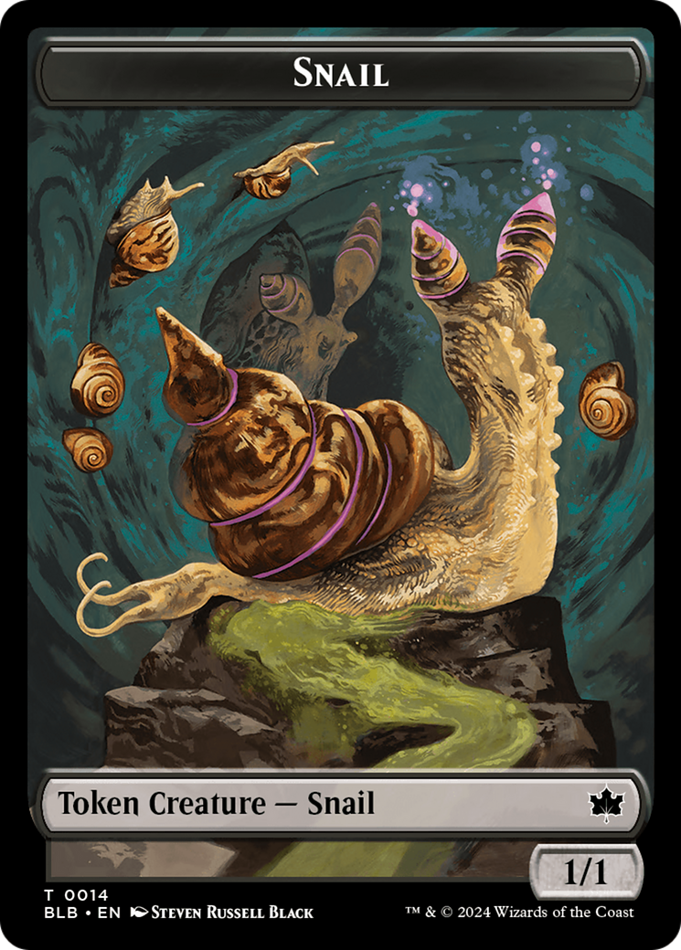 Snail // Thundertrap Trainer Double-Sided Token [Bloomburrow Tokens] | Gaming Infinity