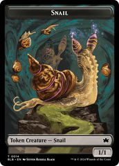 Snail // Thundertrap Trainer Double-Sided Token [Bloomburrow Tokens] | Gaming Infinity