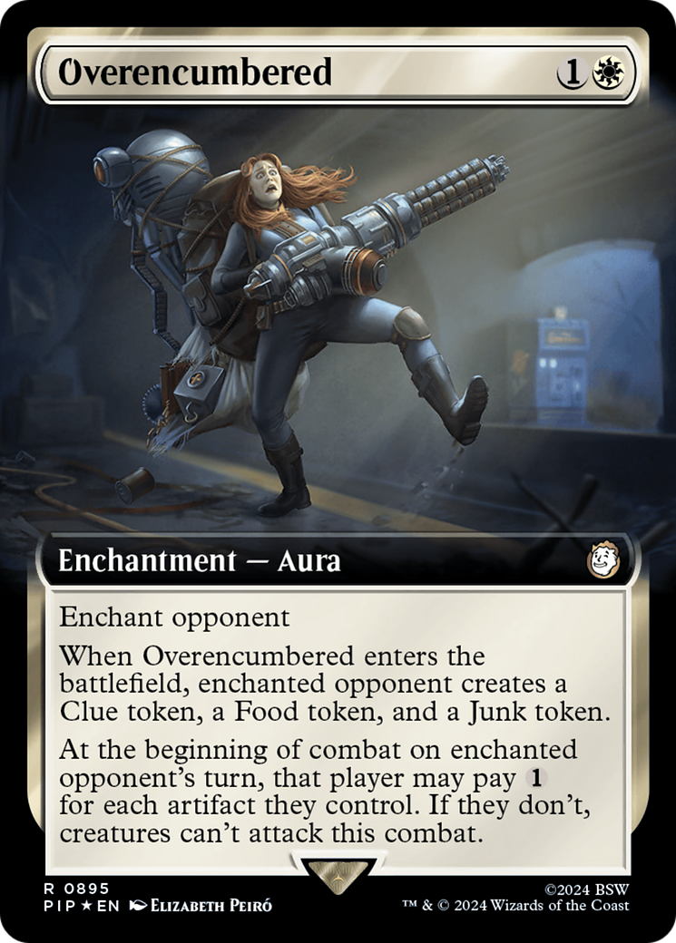 Overencumbered (Extended Art) (Surge Foil) [Fallout] | Gaming Infinity