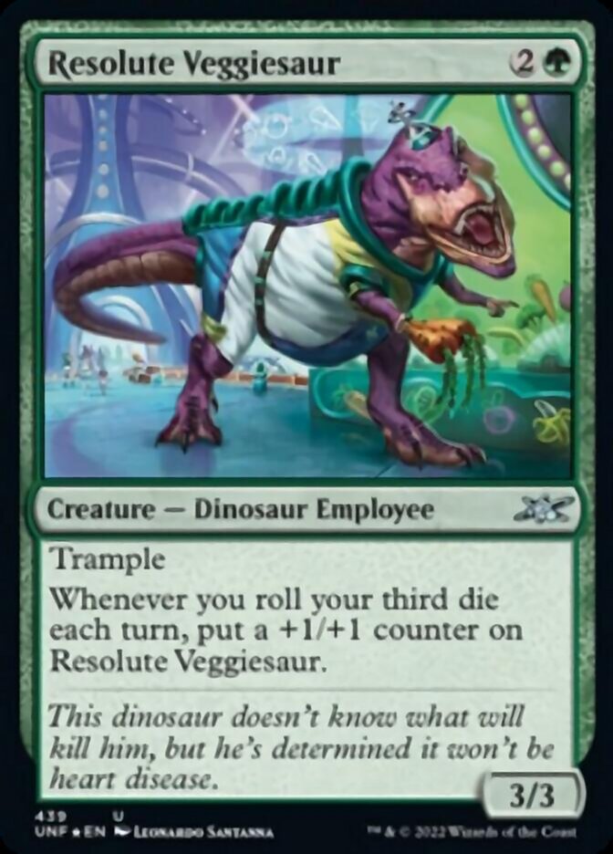 Resolute Veggiesaur (Galaxy Foil) [Unfinity] | Gaming Infinity