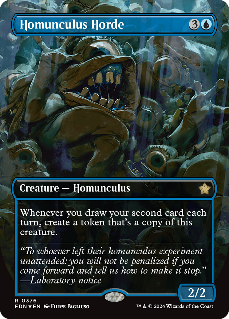 Homunculus Horde (Borderless) (Mana Foil) [Foundations] | Gaming Infinity