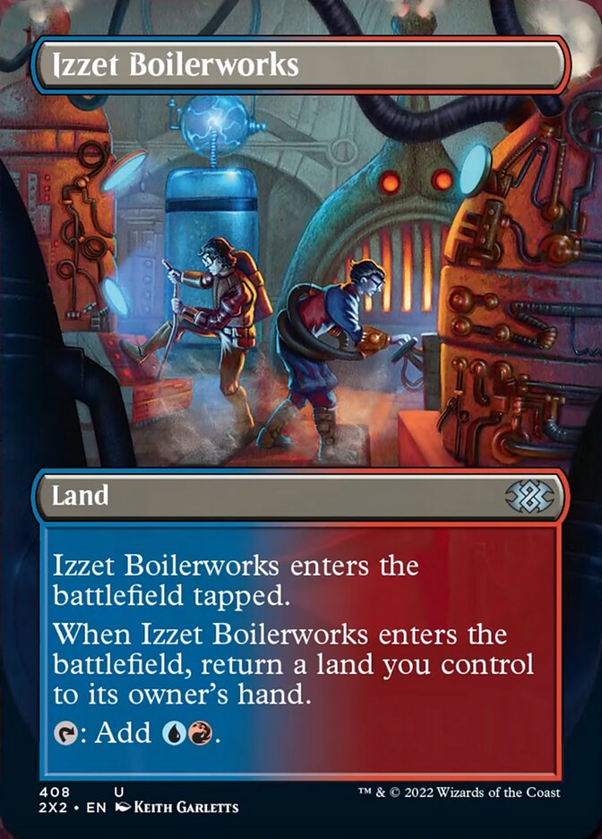Izzet Boilerworks (Borderless Alternate Art) [Double Masters 2022] | Gaming Infinity