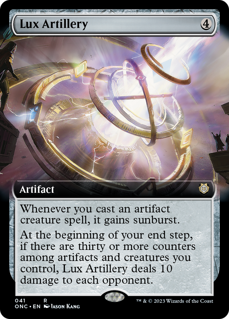 Lux Artillery (Extended Art) [Phyrexia: All Will Be One Commander] | Gaming Infinity