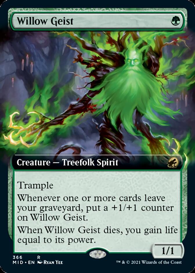 Willow Geist (Extended Art) [Innistrad: Midnight Hunt] | Gaming Infinity