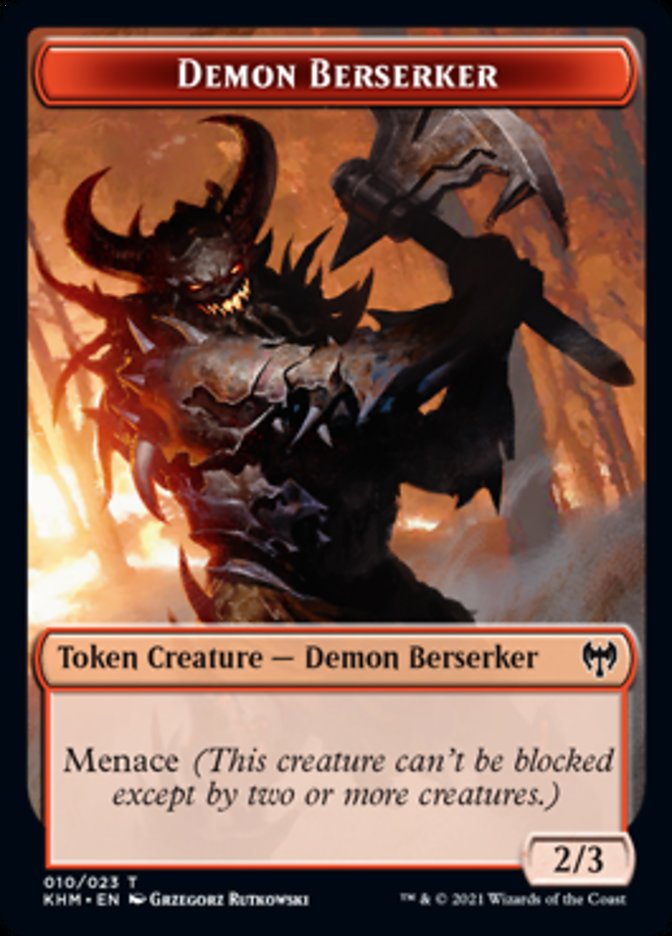 Demon Berserker Token [Kaldheim Tokens] | Gaming Infinity