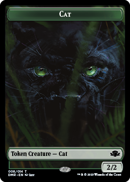 Goblin // Cat (008) Double-Sided Token [Dominaria Remastered Tokens] | Gaming Infinity