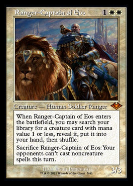 Ranger-Captain of Eos (Retro Foil Etched) [Modern Horizons] | Gaming Infinity