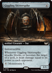 Giggling Skitterspike (Extended Art) [Duskmourn: House of Horror Commander] | Gaming Infinity