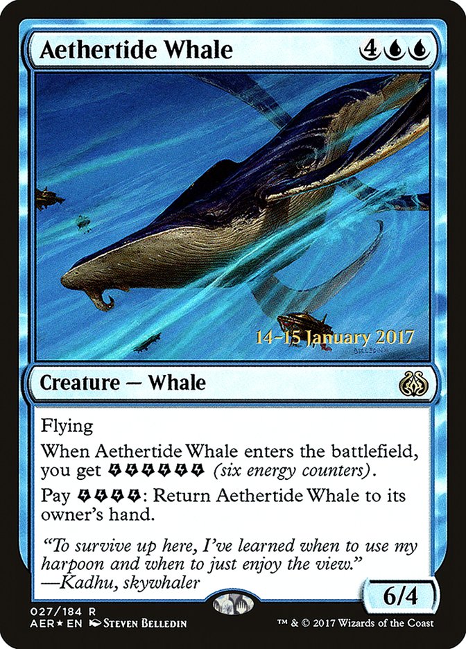 Aethertide Whale [Aether Revolt Prerelease Promos] | Gaming Infinity