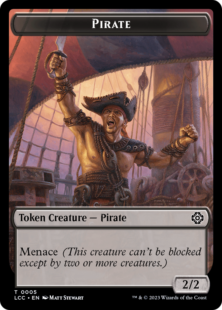 City's Blessing // Pirate (0005) Double-Sided Token [The Lost Caverns of Ixalan Commander Tokens] | Gaming Infinity