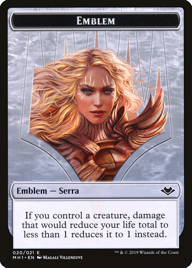 Serra the Benevolent Emblem [Modern Horizons Tokens] | Gaming Infinity