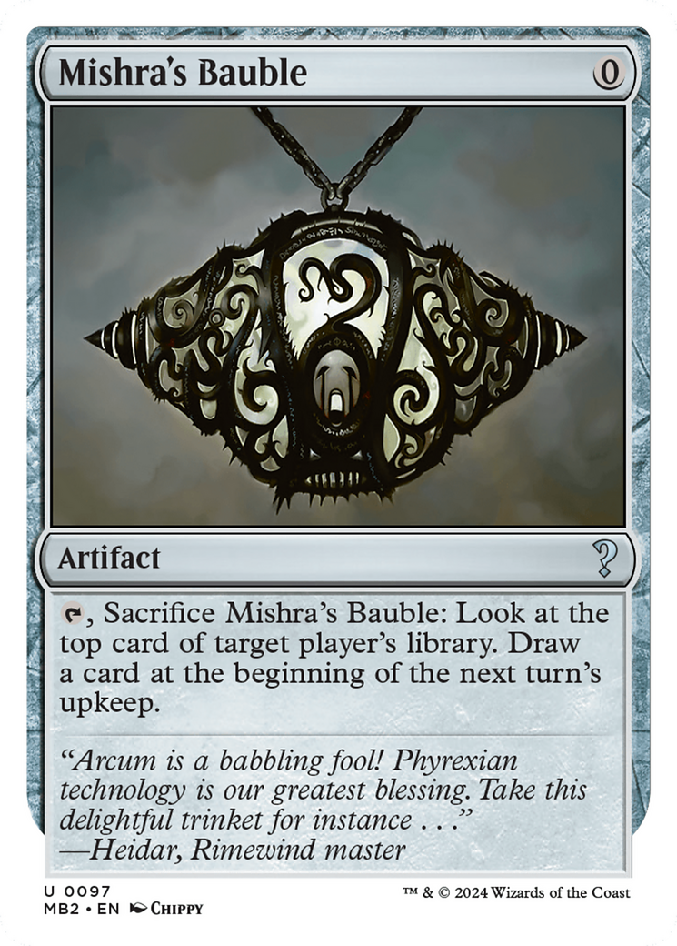 Mishra's Bauble (White Border) [Mystery Booster 2] | Gaming Infinity