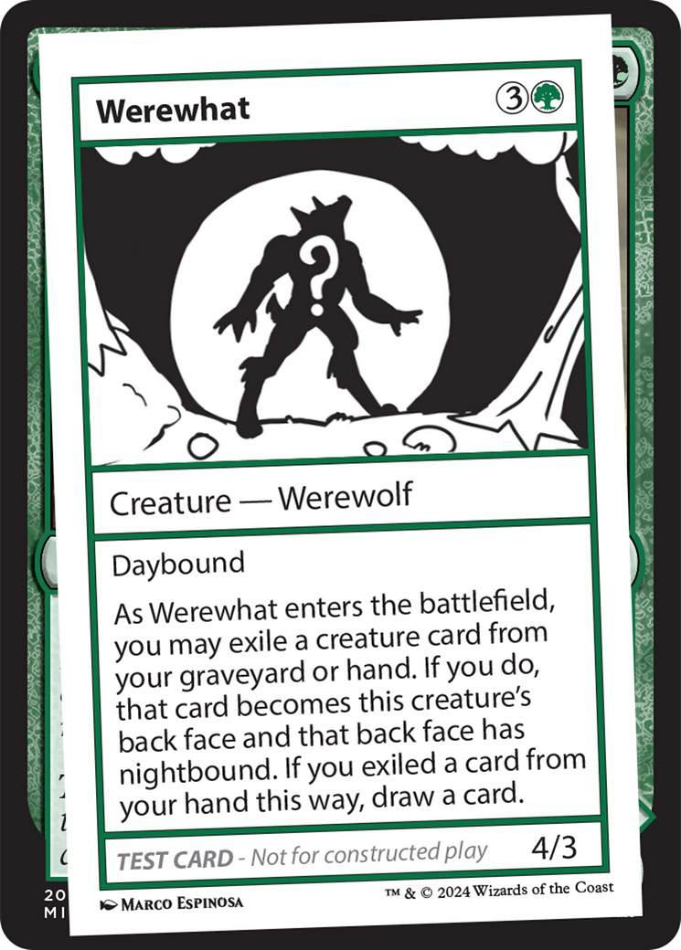 Werewhat [Mystery Booster 2 Playtest Cards] | Gaming Infinity