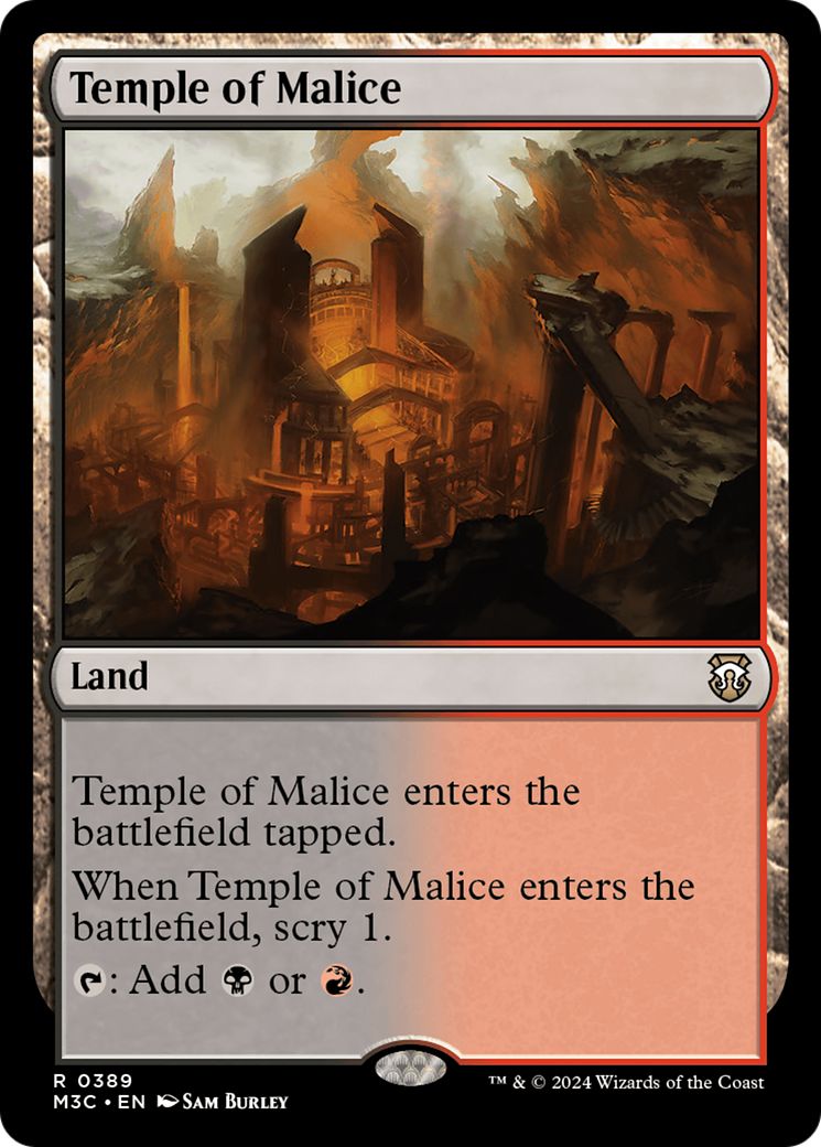 Temple of Malice (Ripple Foil) [Modern Horizons 3 Commander] | Gaming Infinity