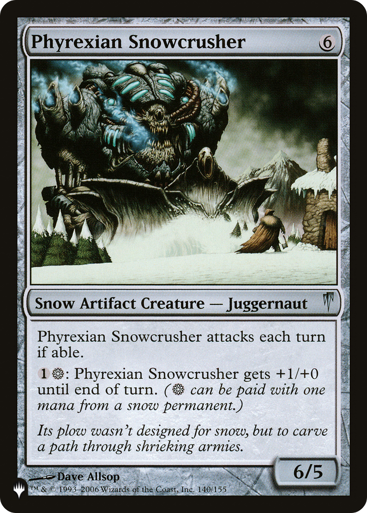 Phyrexian Snowcrusher [The List] | Gaming Infinity