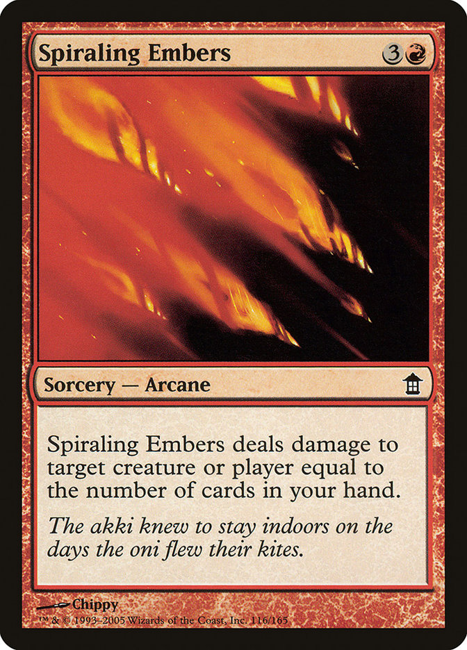 Spiraling Embers [Saviors of Kamigawa] | Gaming Infinity