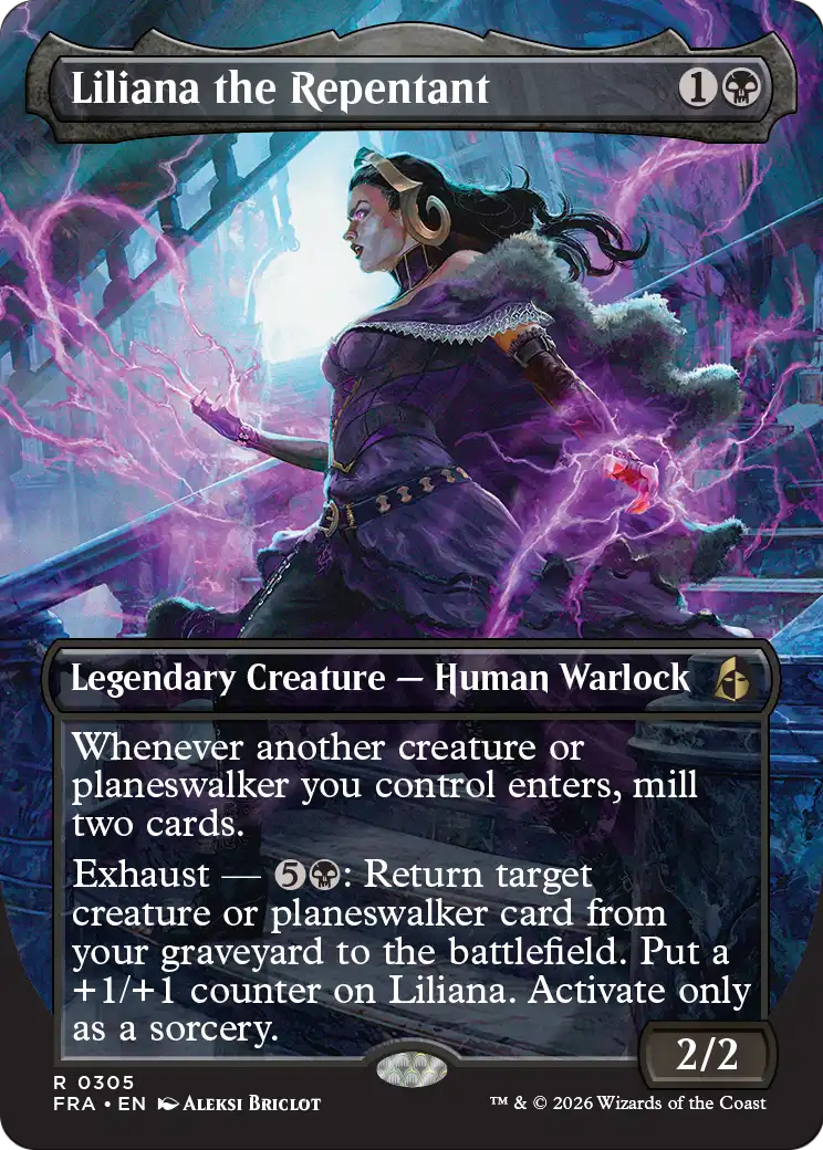 Liliana the Repentant (Borderless) [Reality Fracture] | Gaming Infinity