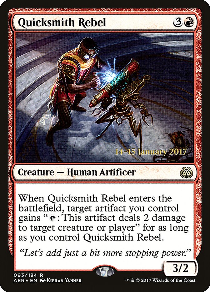 Quicksmith Rebel [Aether Revolt Prerelease Promos] | Gaming Infinity