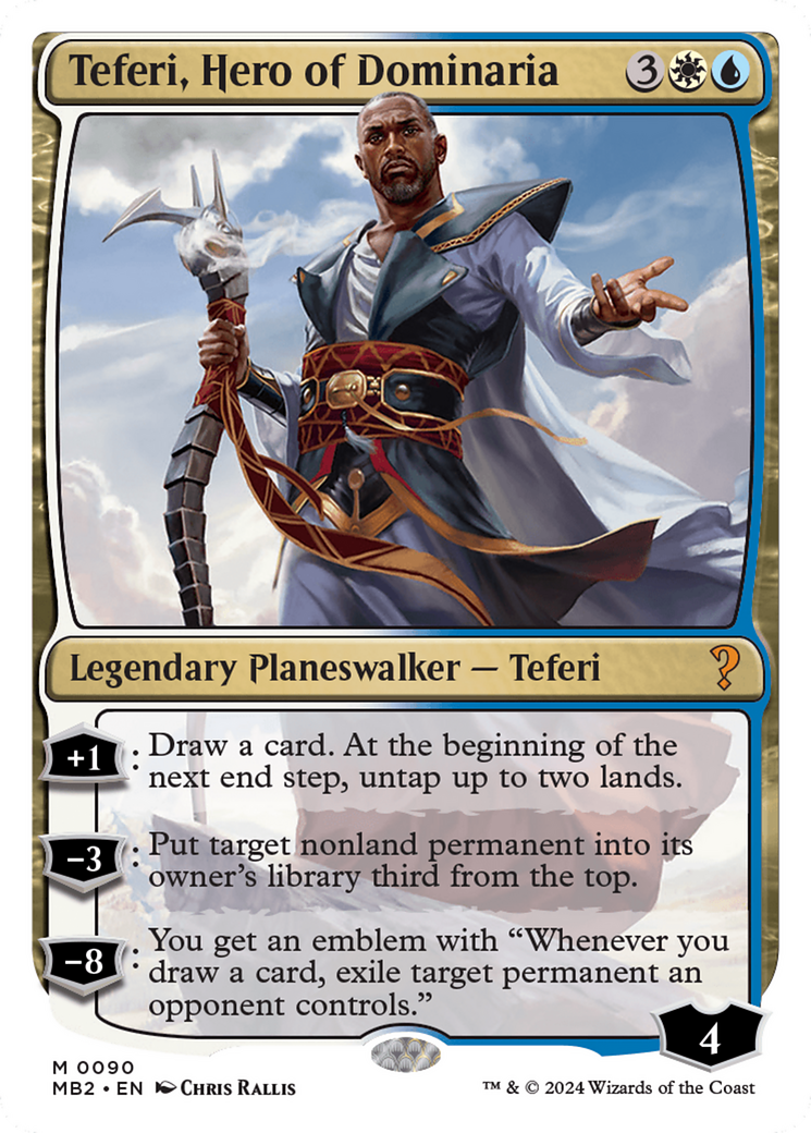 Teferi, Hero of Dominaria (White Border) [Mystery Booster 2] | Gaming Infinity