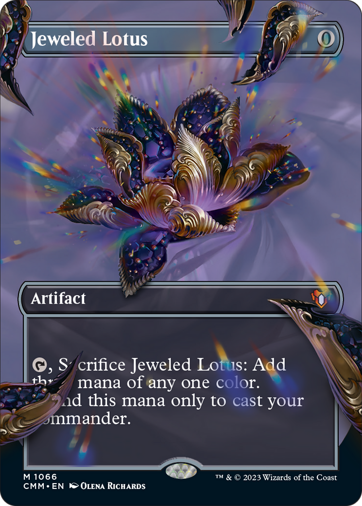 Jeweled Lotus (Borderless Textured Foil Frame Break) [Commander Masters] | Gaming Infinity