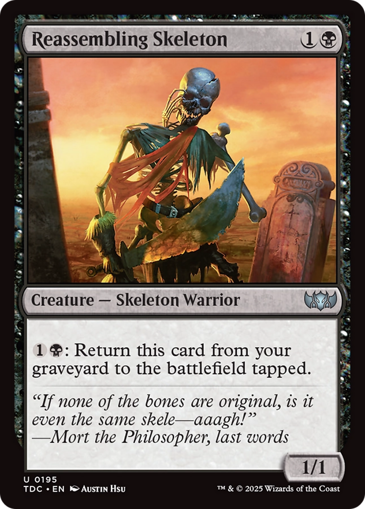 Reassembling Skeleton [Tarkir: Dragonstorm Commander] | Gaming Infinity