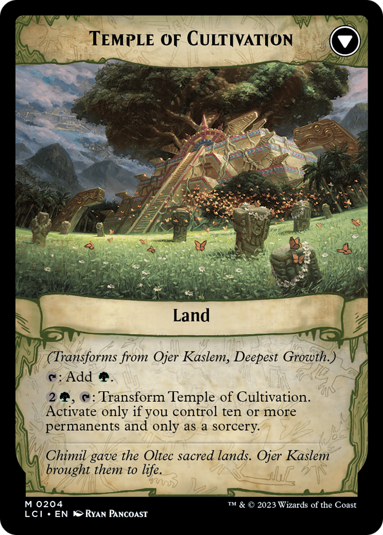 Ojer Kaslem, Deepest Growth // Temple of Cultivation [The Lost Caverns of Ixalan Prerelease Cards] | Gaming Infinity