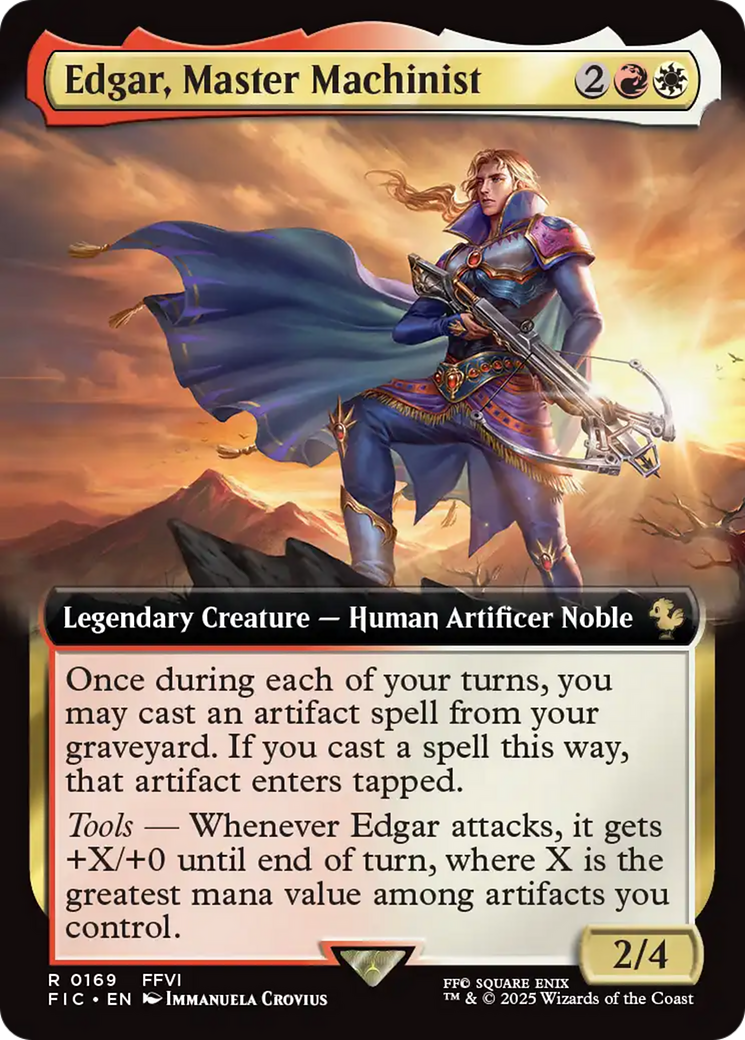 Edgar, Master Machinist (Extended Art) [FINAL FANTASY Commander] | Gaming Infinity