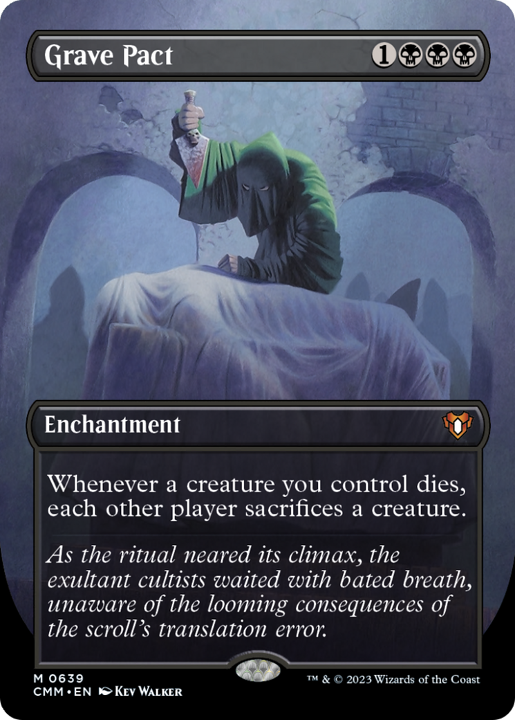 Grave Pact (Borderless Alternate Art) [Commander Masters] | Gaming Infinity