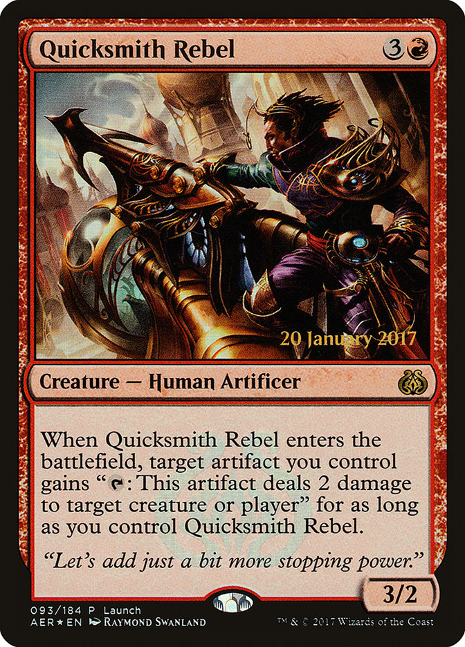 Quicksmith Rebel (Launch) [Aether Revolt Promos] | Gaming Infinity