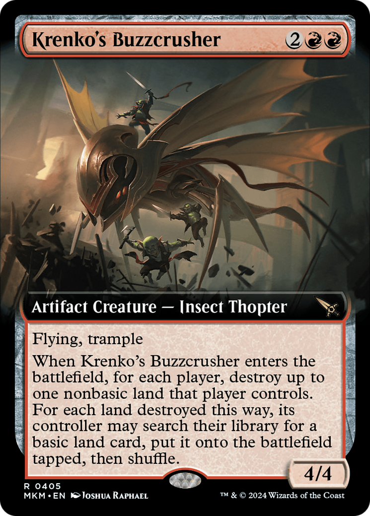 Krenko's Buzzcrusher (Extended Art) [Murders at Karlov Manor] | Gaming Infinity