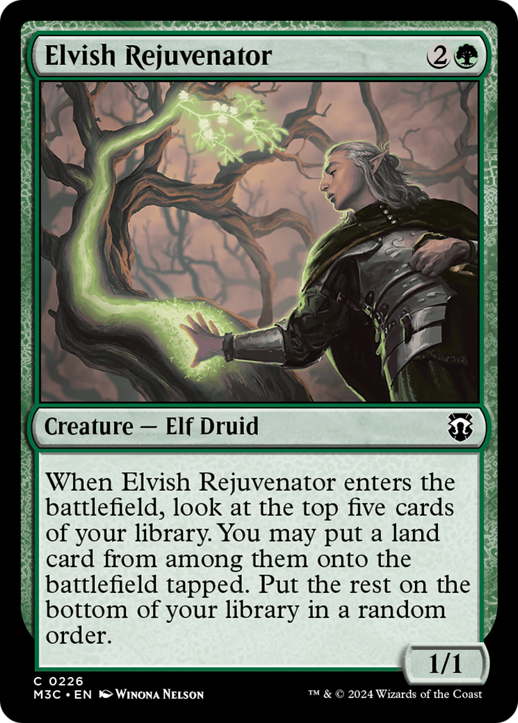 Elvish Rejuvenator (Ripple Foil) [Modern Horizons 3 Commander] | Gaming Infinity