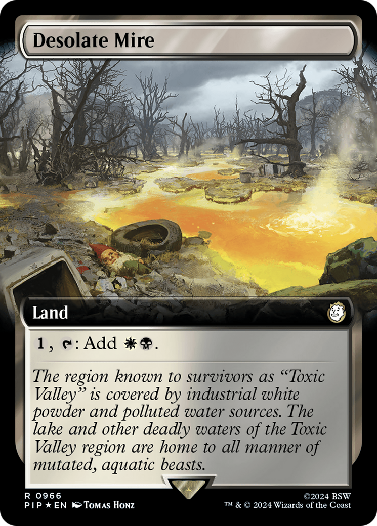 Desolate Mire (Extended Art) (Surge Foil) [Fallout] | Gaming Infinity