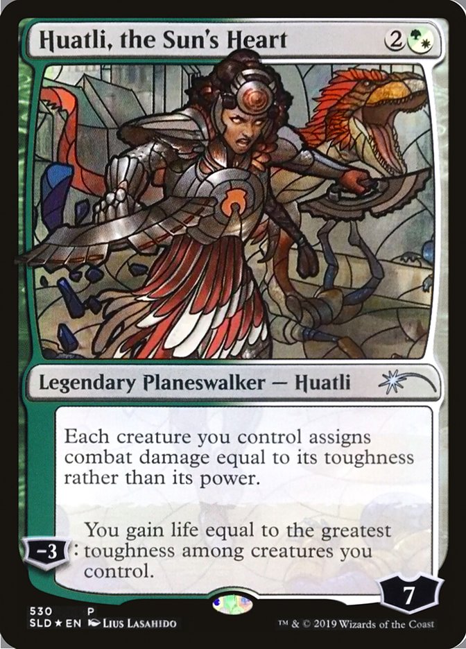 Huatli, the Sun's Heart (Stained Glass) [Secret Lair Drop Promos] | Gaming Infinity