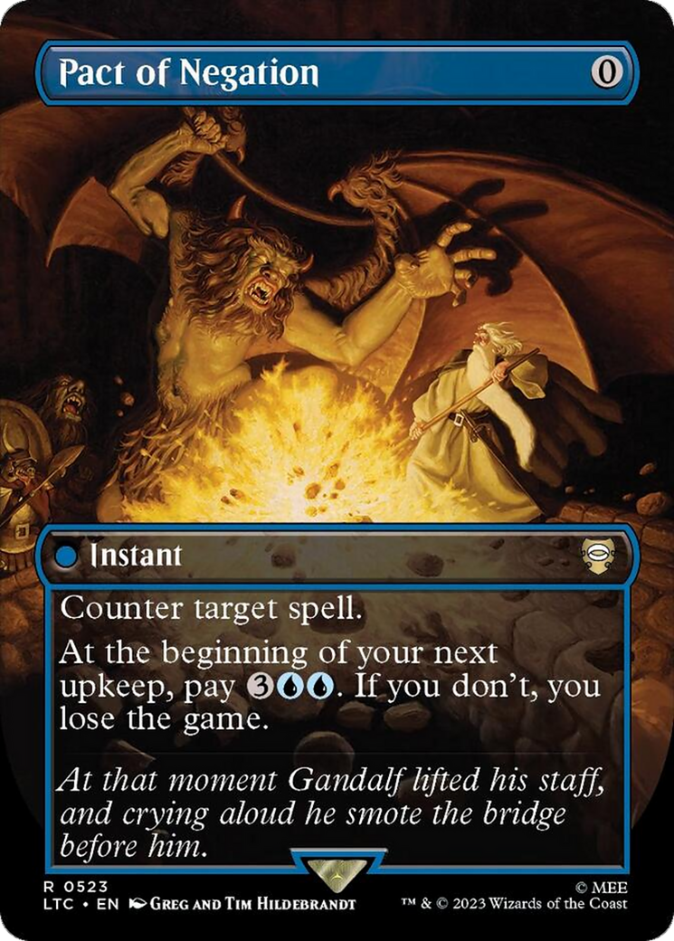 Pact of Negation (Borderless) [The Lord of the Rings: Tales of Middle-Earth Commander] | Gaming Infinity