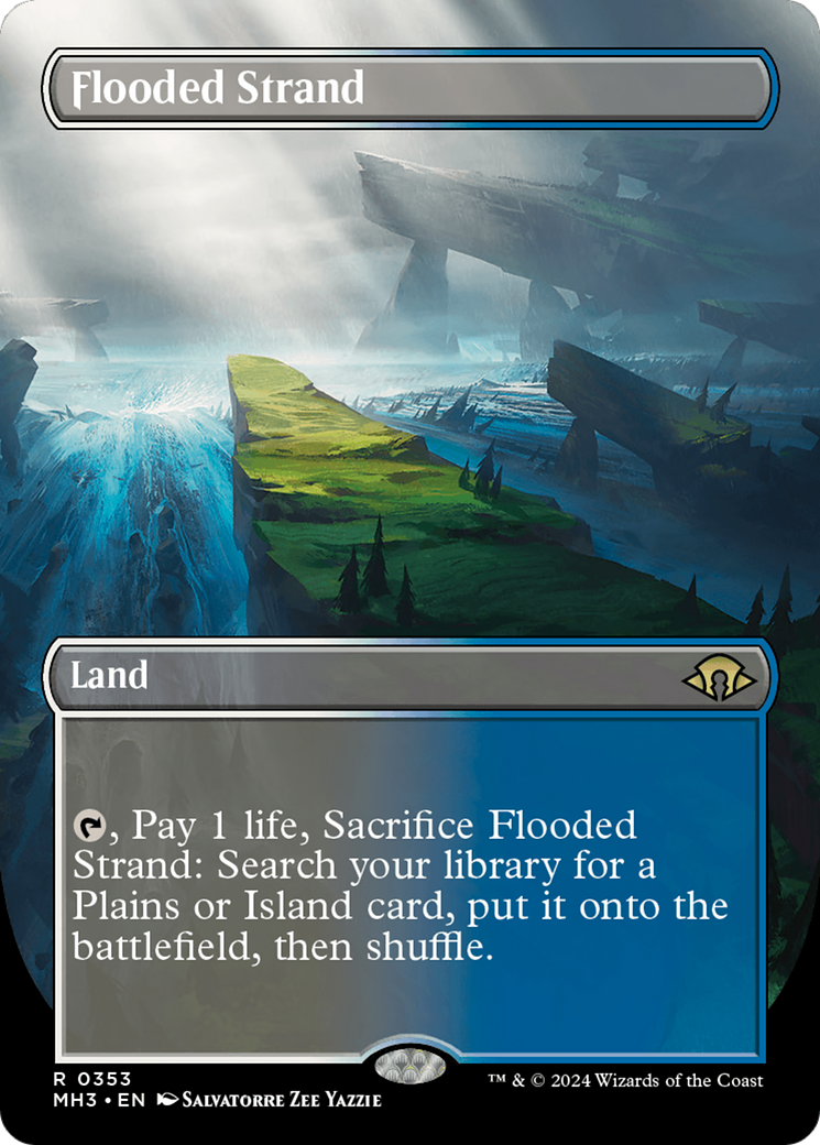 Flooded Strand (Borderless) [Modern Horizons 3] | Gaming Infinity