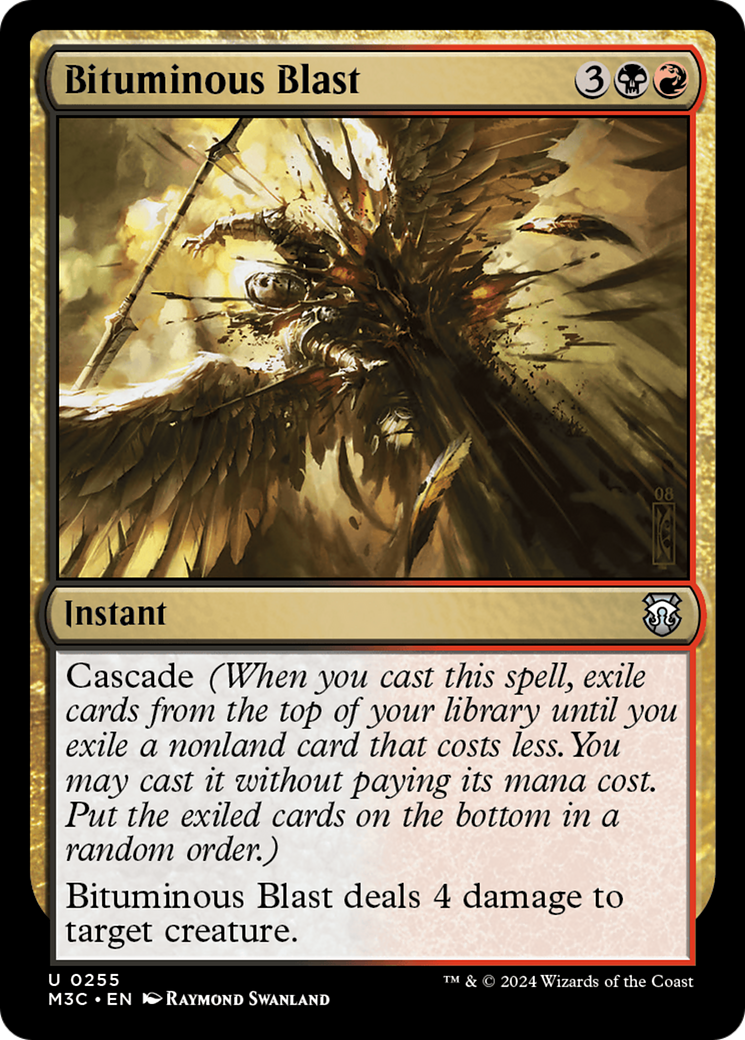 Bituminous Blast (Ripple Foil) [Modern Horizons 3 Commander] | Gaming Infinity