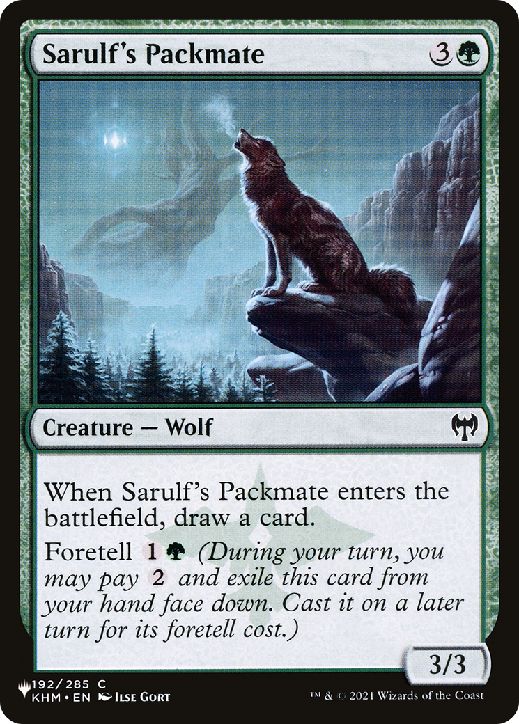 Sarulf's Packmate [The List] | Gaming Infinity