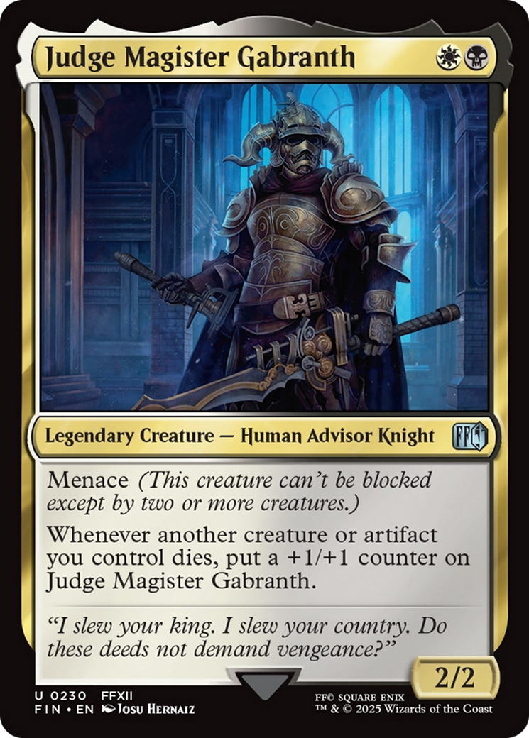 Judge Magister Gabranth [FINAL FANTASY] | Gaming Infinity