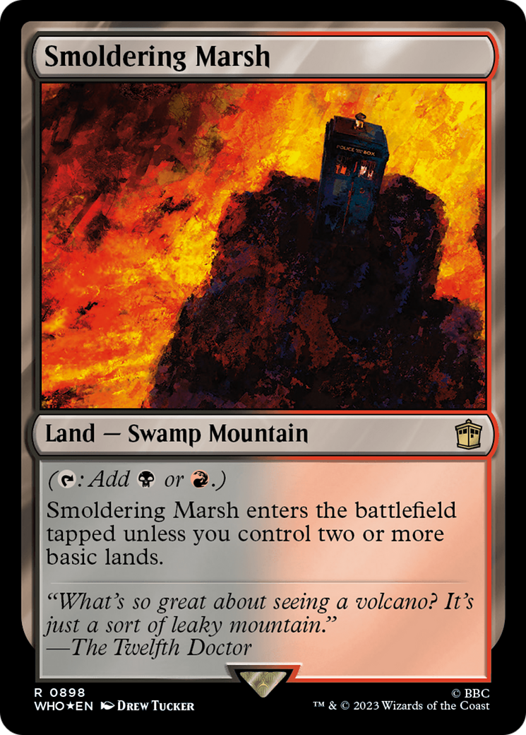 Smoldering Marsh (Surge Foil) [Doctor Who] | Gaming Infinity