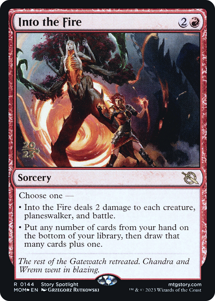 Into the Fire [March of the Machine Prerelease Promos] | Gaming Infinity