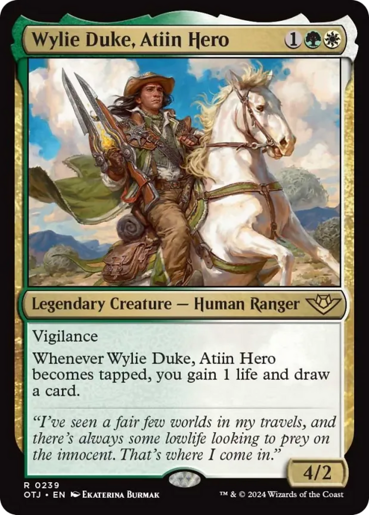 Wylie Duke, Atiin Hero [Outlaws of Thunder Junction] | Gaming Infinity