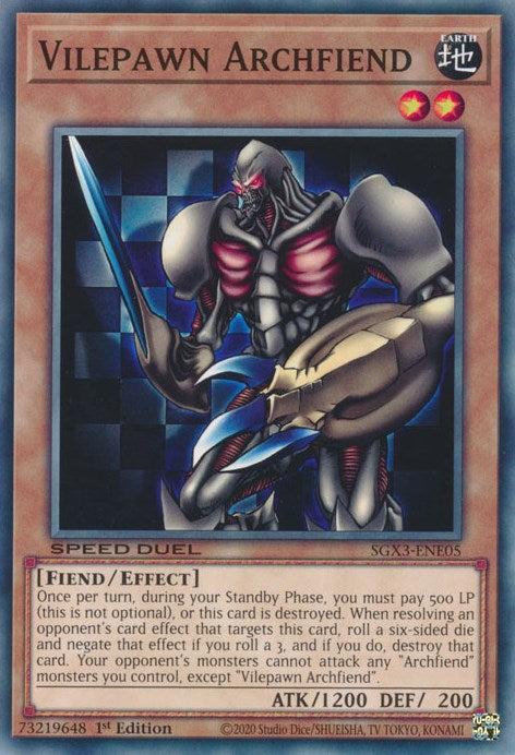 Vilepawn Archfiend [SXG3-ENE05] Common | Gaming Infinity