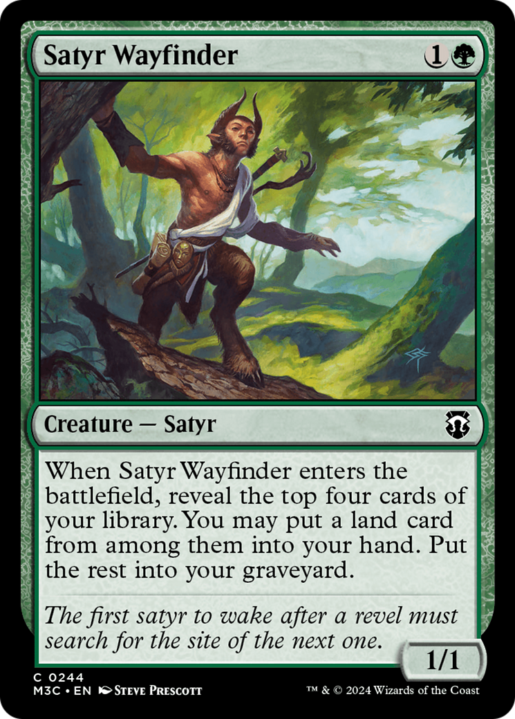 Satyr Wayfinder (Ripple Foil) [Modern Horizons 3 Commander] | Gaming Infinity