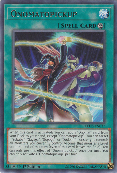 Onomatopickup [LED6-EN037] Rare | Gaming Infinity