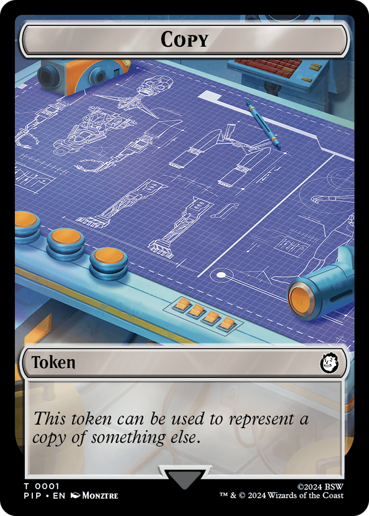 Copy // Treasure (019) Double-Sided Token [Fallout Tokens] | Gaming Infinity
