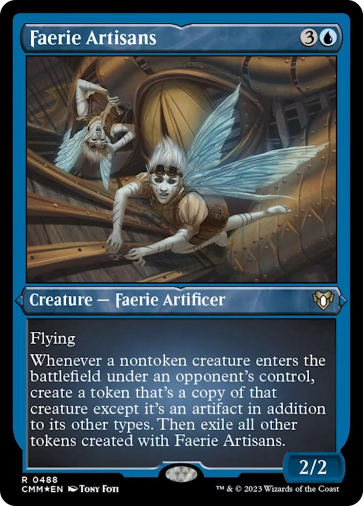 Faerie Artisans (Foil Etched) [Commander Masters] | Gaming Infinity