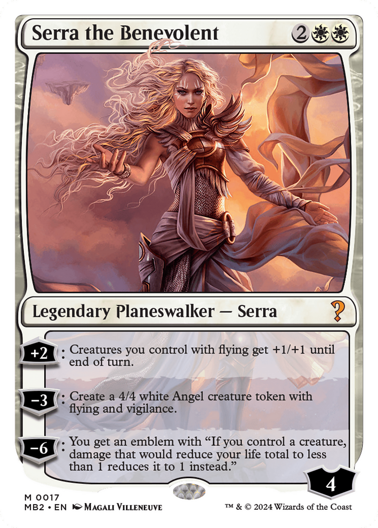 Serra the Benevolent (White Border) [Mystery Booster 2] | Gaming Infinity