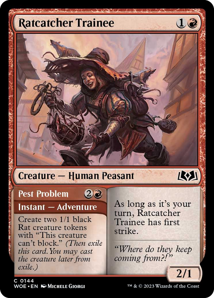 Ratcatcher Trainee // Pest Problem [Wilds of Eldraine] | Gaming Infinity
